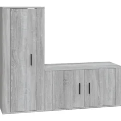 vidaXL Tv-Bänkar>Tv-skåp 2 delar sonoma konstruerat trä