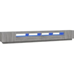 vidaXL Tv-Bänkar>TV-skåp 3 delar med LED sonoma konstruerat trä