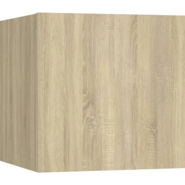 vidaXL Tv-Bänkar>Tv-skåp 8 delar sonoma-ek konstruerat trä