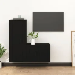 vidaXL Tv-Bänkar>TV-skåp 2 delar konstruerat trä