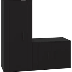 vidaXL Tv-Bänkar>TV-skåp 2 delar konstruerat trä