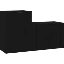 vidaXL Tv-Bänkar>TV-skåp 2 delar konstruerat trä