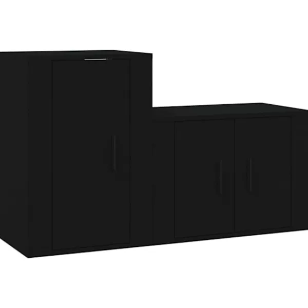 vidaXL Tv-Bänkar>TV-skåp 2 delar konstruerat trä