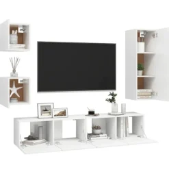 vidaXL Tv-Bänkar>TV-skåp 5 delar konstruerat trä