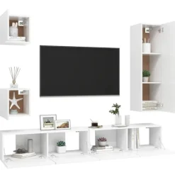 vidaXL Tv-Bänkar>TV-skåp 5 delar konstruerat trä