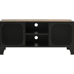 vidaXL Tv-Bänkar>TV-skåp rustik 105x36x47 cm metall och MDF