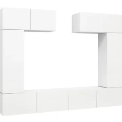 vidaXL Tv-Bänkar>TV-skåp set 6 delar konstruerat trä