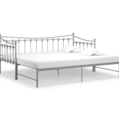 vidaXL Sängar>Utdragbar sängram bäddsoffa metall 90x200 cm