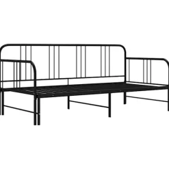 vidaXL Soffor>Utdragbar sängram bäddsoffa metall 90x200 cm