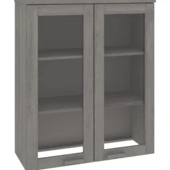 vidaXL Skåp>Överdel till högskåp HAMAR ljus 85x35x100 cm massiv furu