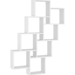 vidaXL Hyllor>Vägghylla kubformad 90x15x119 cm konstruerat trä