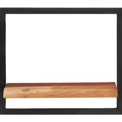 vidaXL Hyllor>Vägghyllor 2 st 40x24x35 cm massivt akaciaträ och stål