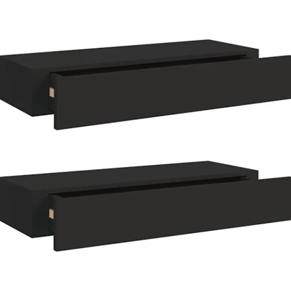 vidaXL Hyllor>Väggmonterad låda 2 st 60x23,5x10 cm MDF