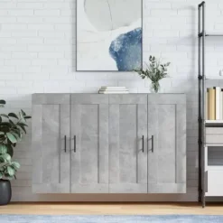 vidaXL Skåp>Väggmonterade skåp 2 st betong konstruerat trä