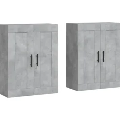 vidaXL Skåp>Väggmonterade skåp 2 st betong konstruerat trä