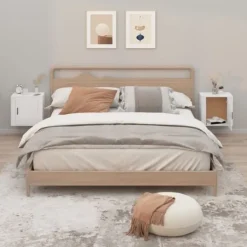 vidaXL Sängar>Väggmonterade sängbord 2 st högglans 50x30x47 cm