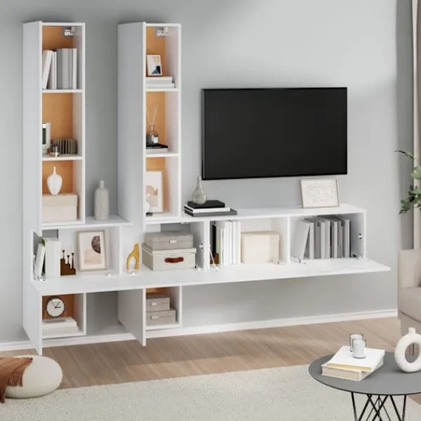 vidaXL Tv-Bänkar>Väggmonterat tv-skåp konstruerat trä