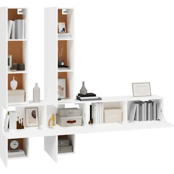 vidaXL Tv-Bänkar>Väggmonterat tv-skåp konstruerat trä