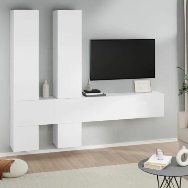 vidaXL Tv-Bänkar>Väggmonterat tv-skåp konstruerat trä