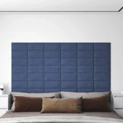 vidaXL Sängar>Väggpaneler 12 st 30x15 cm tyg 0,54 m²