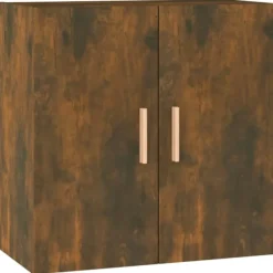vidaXL Skåp>Väggskåp rökfärgad ek 60x30x60 cm konstruerat trä