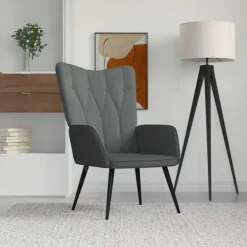 vidaXL Fåtöljer>Vilstol mörk tyg