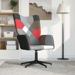 vidaXL Fåtöljer>Vilstol tyg lapptäcke