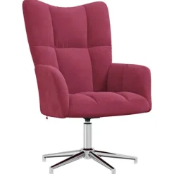 vidaXL Fåtöljer>Vilstol vin sammet