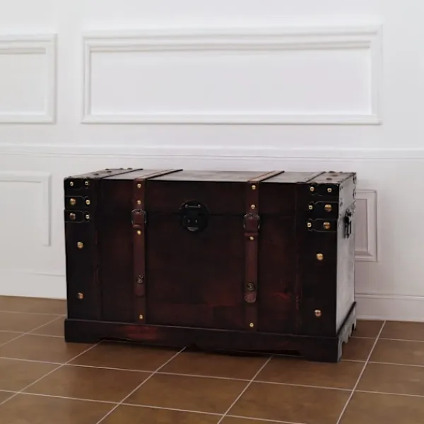 vidaXL Kistor & Koffertar>Vintagekista trä 66x38x40 cm