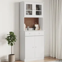 vidaXL Skåp>rinskåp ALTA 77x35x188 cm massiv furu