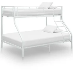 vidaXL Sängar>Våningssäng metall 140x200/90x200 cm