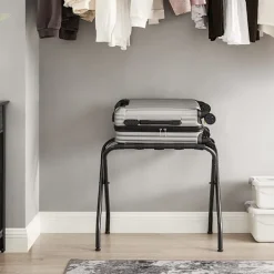 Pallar>Vikbar bagagepall i metall – svart