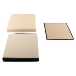 Sittpuffar>Vikbar Förvaringspall i Tyg Hopfällbar Fotpall Multifunktionell Förvaringslåda för Vardagsrum Sovsal Khaki S