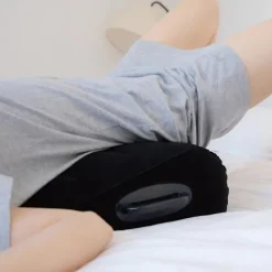 Sittpuffar>Vikbar PVC Flockad Uppblåsbar Kil Kärlekskudde Triangel Master Kudde Arbetsbesparande Sittande Säng Uppblåsbar Soffa Möbler