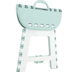 Pallar>Vikbar trapppall Hushållsplast Liten hopfällbar trapppall för campingfiske utomhus grön