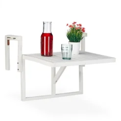 Balkongmöbler>Vikbart balkongbord i trä 4030