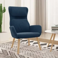 vidaXL Fåtöljer>Vilstol blå sammet