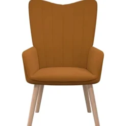 vidaXL Fåtöljer>Vilstol brun sammet