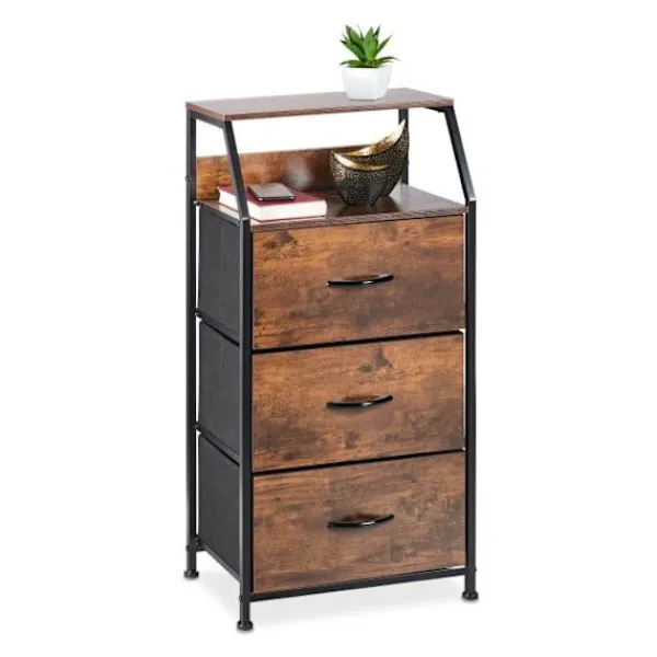 Northix Byråer>Vintage hylla i industriell stildesign