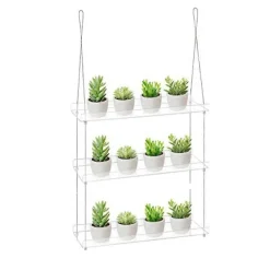 Hyllor>3-Vånings Fönsterhyllor för Växter 40 cm, Hängande Flytande Hylla i Akryl