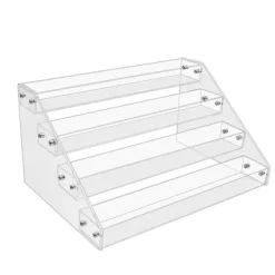 Hyllor>4-vånings Klar Akryl CD-hållare Kaskad CD-förvaringsställ, DVD/CD-displayställ & Vinylskivsförvaring