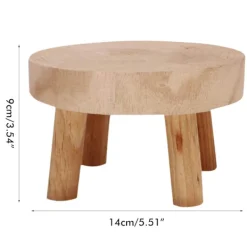 Pallar>Växtställ inomhus Trä Mini Blomkrukställ Trä Pall Trä Blomkrukhållare