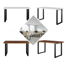 Matbord>2X bordsram, bordsben, bordsben, bordsben, bordslöpare, bänk, soffbord, loft 43X41cm-WELLNGS