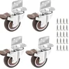 Balkongmöbler>4x Hjul - 25 mm för möbler Små svängbara hjul med broms