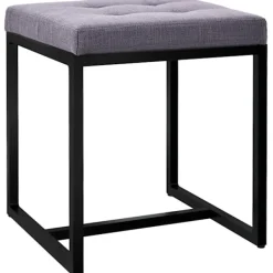BellaFurn Pallar>Zitpoef - Stool - Hög belastningskapacitet, industriell design | Färg: mörkgrått material: damm